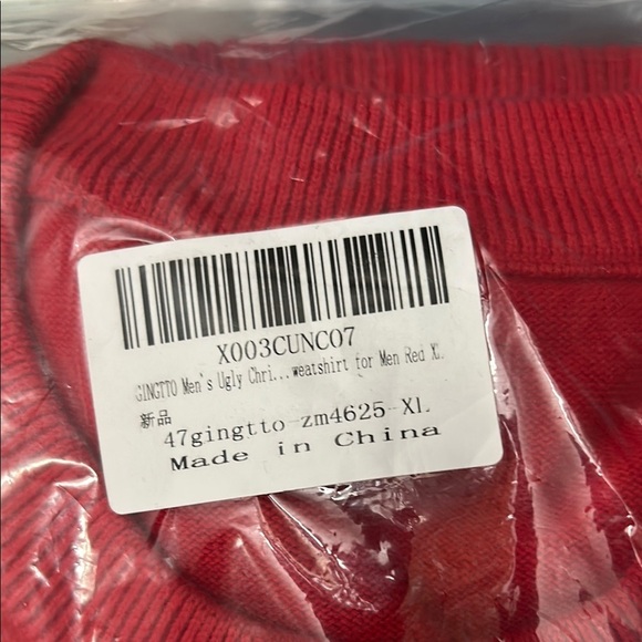 Women’s XL red cotton santa paws Christmas  Sweater - Picture 3 of 15